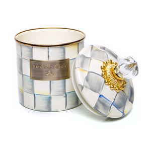 https://www.janeleslieco.com/products/mackenzie-childs-sterling-check-enamel-canister-small