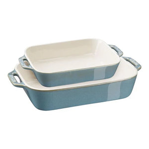 https://www.janeleslieco.com/products/staub-ceramics-2-piece-rectangle-baking-dish-turquoise