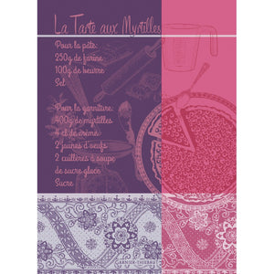 Garnier Thiebaut Tarte aux Myrtilles Violet Kitchen Towel