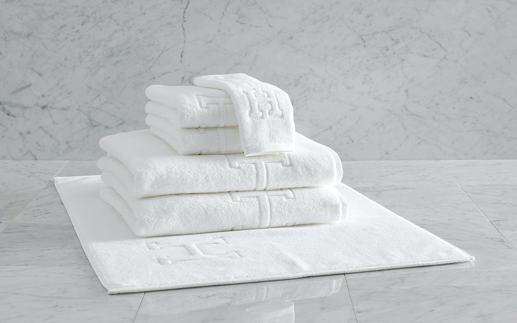 Matouk Auberge Initial Towels - Jane Leslie and Co.