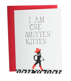 I am One Smitten Kitten Card