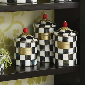 https://www.janeleslieco.com/products/mackenzie-childs-courtly-check-enamel-canister-medium