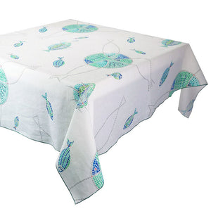 Garnier-Thiebaut Mille Poissons Maree Tablecloth 45 x 45