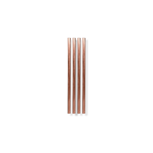 W&P Design Copper Plated Metal Straws