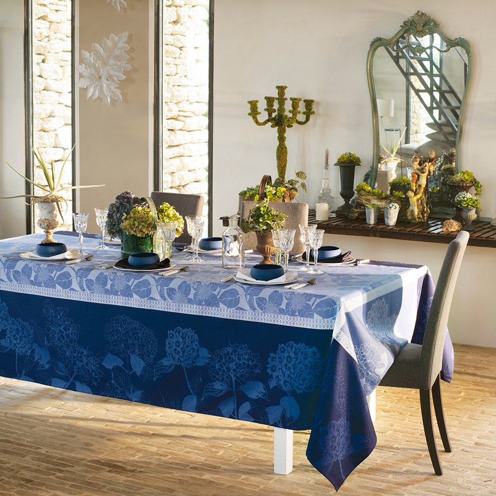 Custom made tablecloth Mille charmes bleu louis xvi