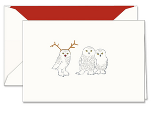 Crane & Co. Vera Wang Engraved Snowy Parliament Holiday Greeting Card