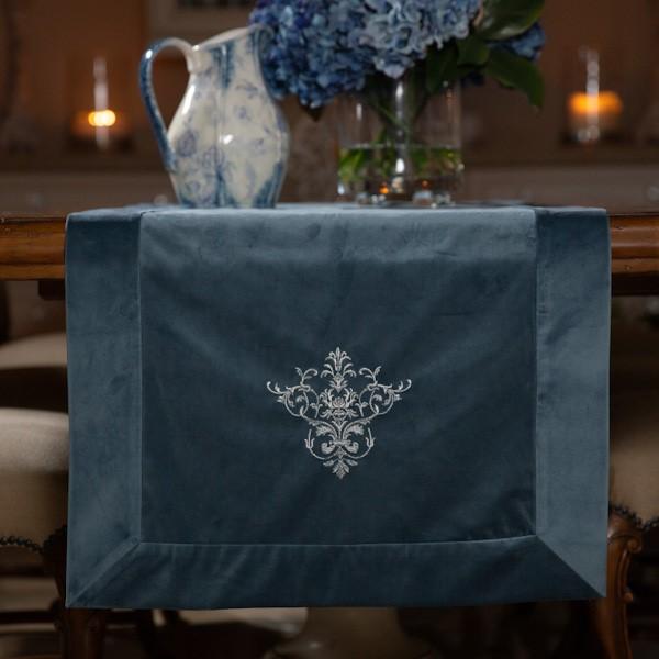 https://www.janeleslieco.com/products/arte-italica-crown-linen-designs-french-blue-velvet-runner